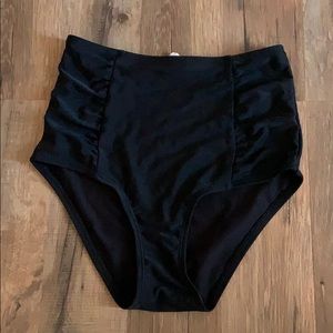 High waisted swim bottoms